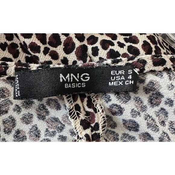 MNG by Mango Basics Women's Pullover Animal Print Shift Dress Multicolor Size 4 - Picture 5 of 5